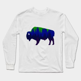 Bison - Aqua Long Sleeve T-Shirt